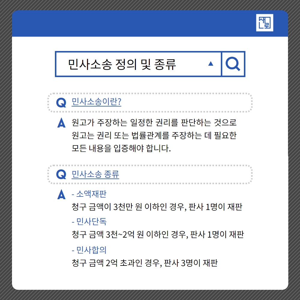 민사소송 절차 및 개념 | 로톡